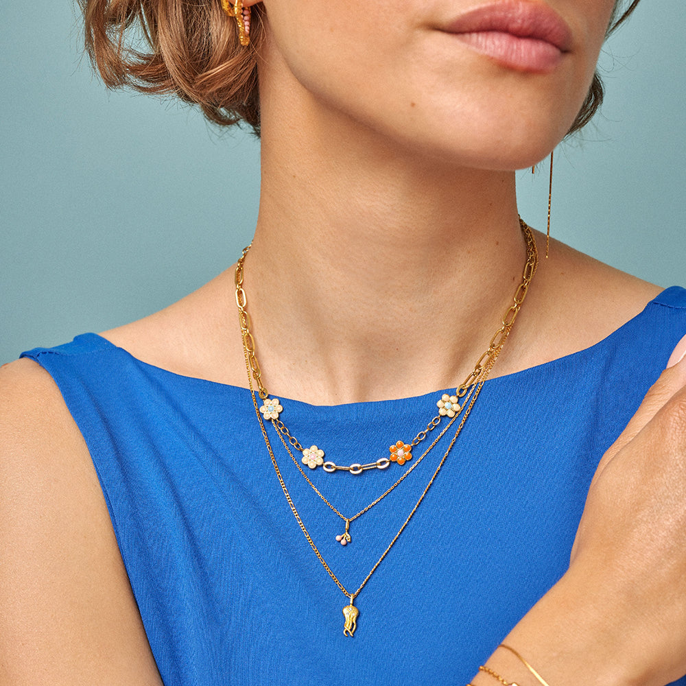 Enamel Necklace Jellyfish N91GM