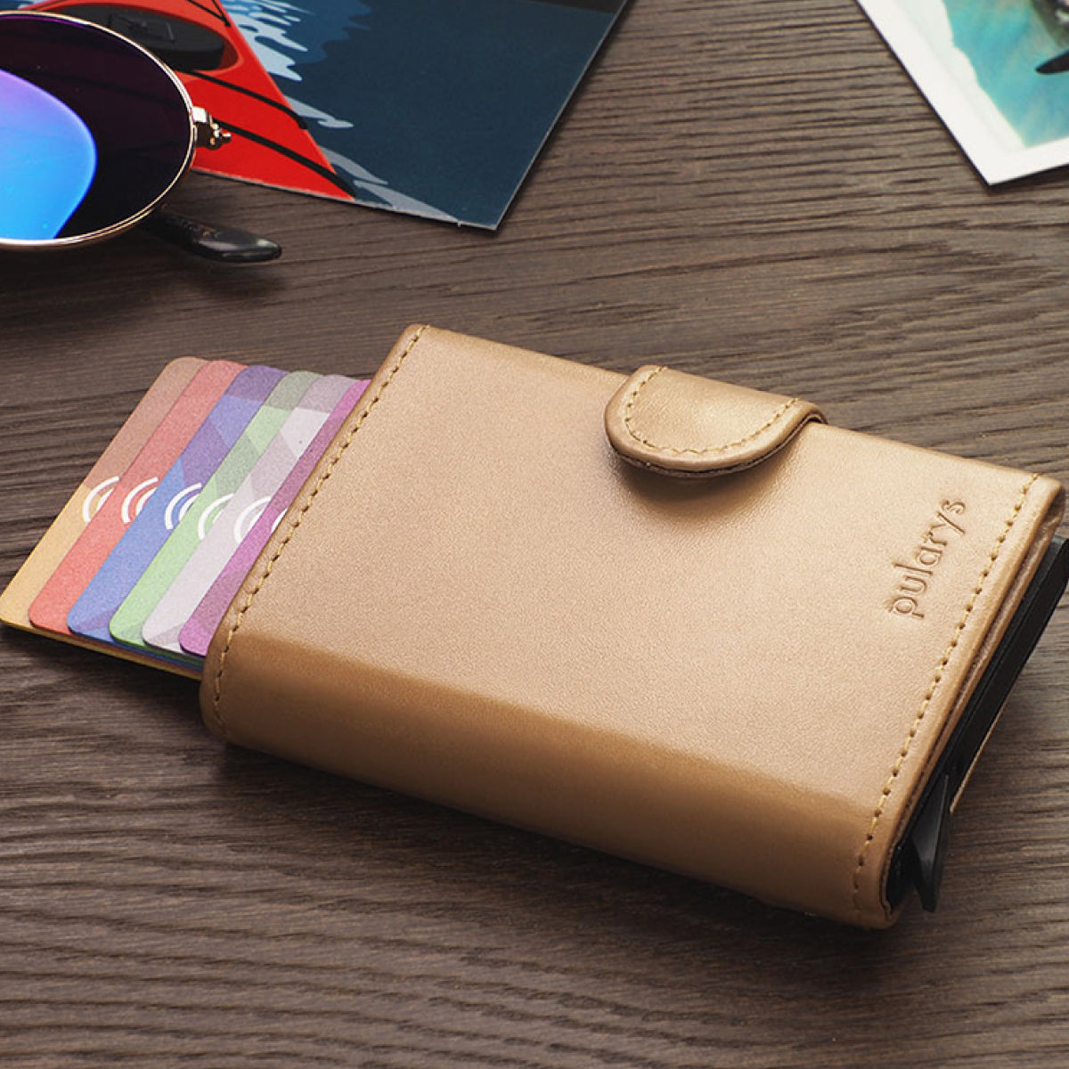 Pularys Sozo Zip Rfid Italia Leather Beige 173113110