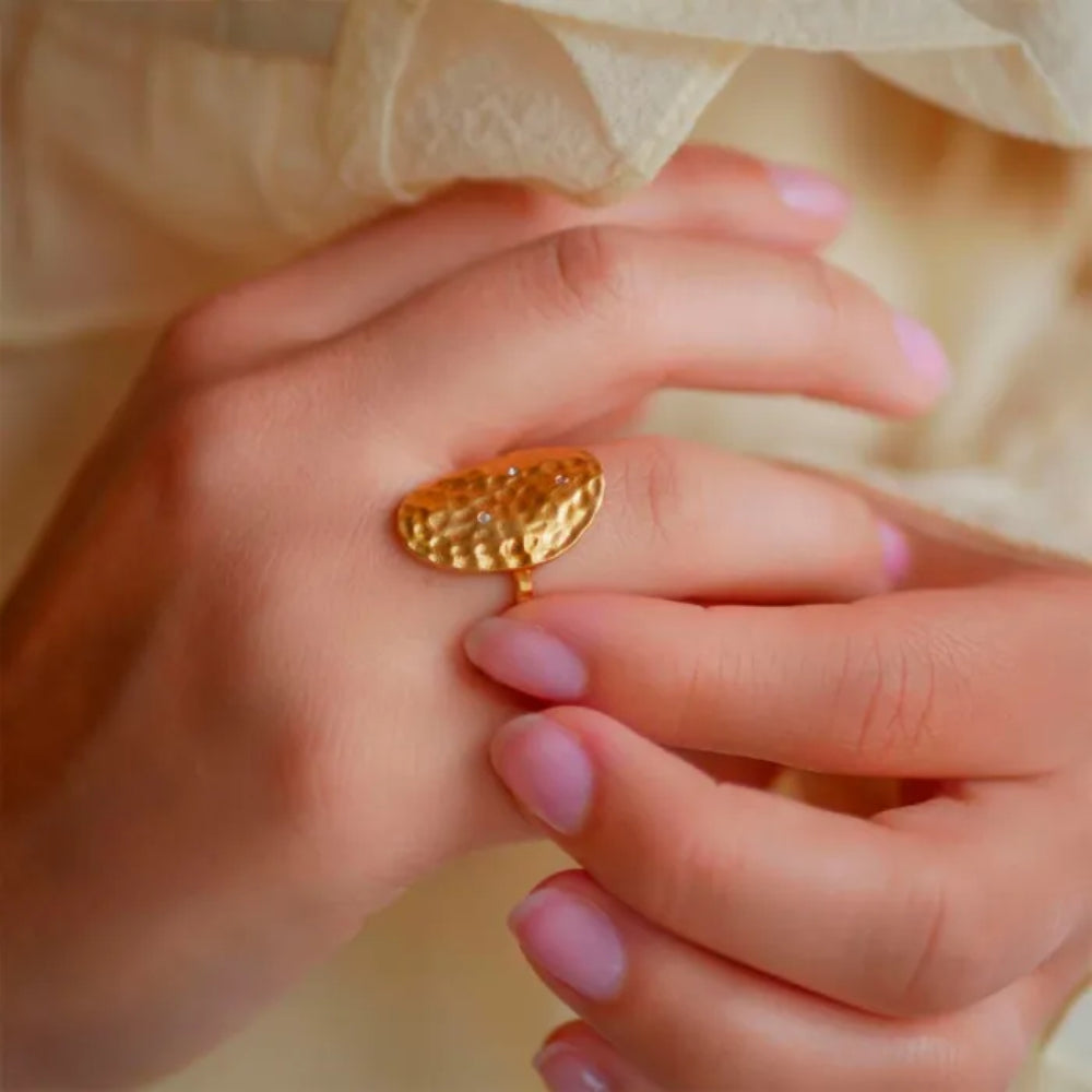 Enamel Gold Ring Zola R59GM