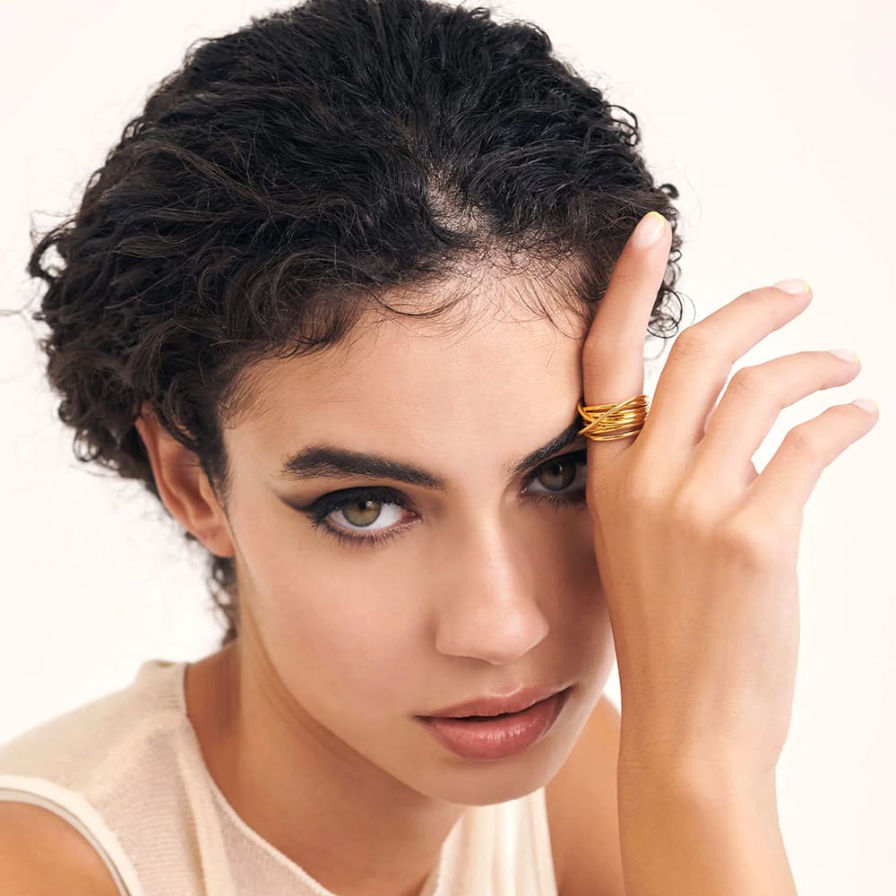 Aleyole One In A Million Gold Ring RG4450