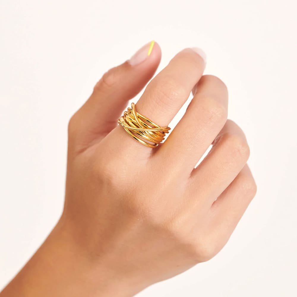 Aleyole One In A Million Gold Ring RG4450