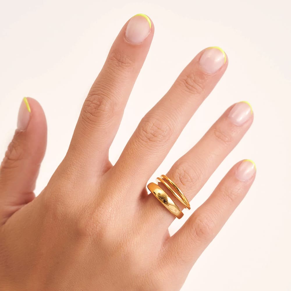 Aleyole Triple Gold Ring RG4451