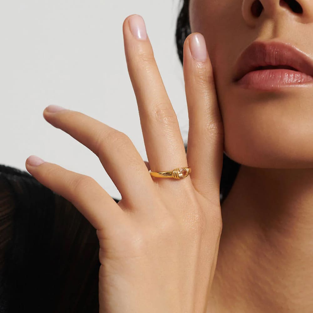 Aleyole Trace Gold Ring RG4475