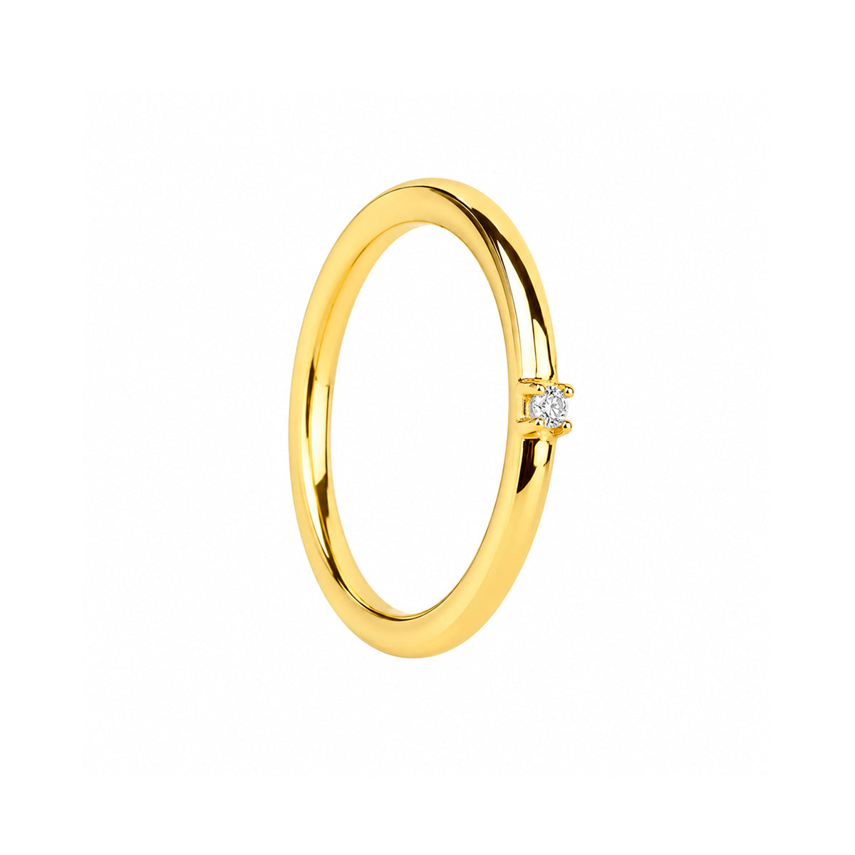Aleyole White Prisma Gold Ring RG4069