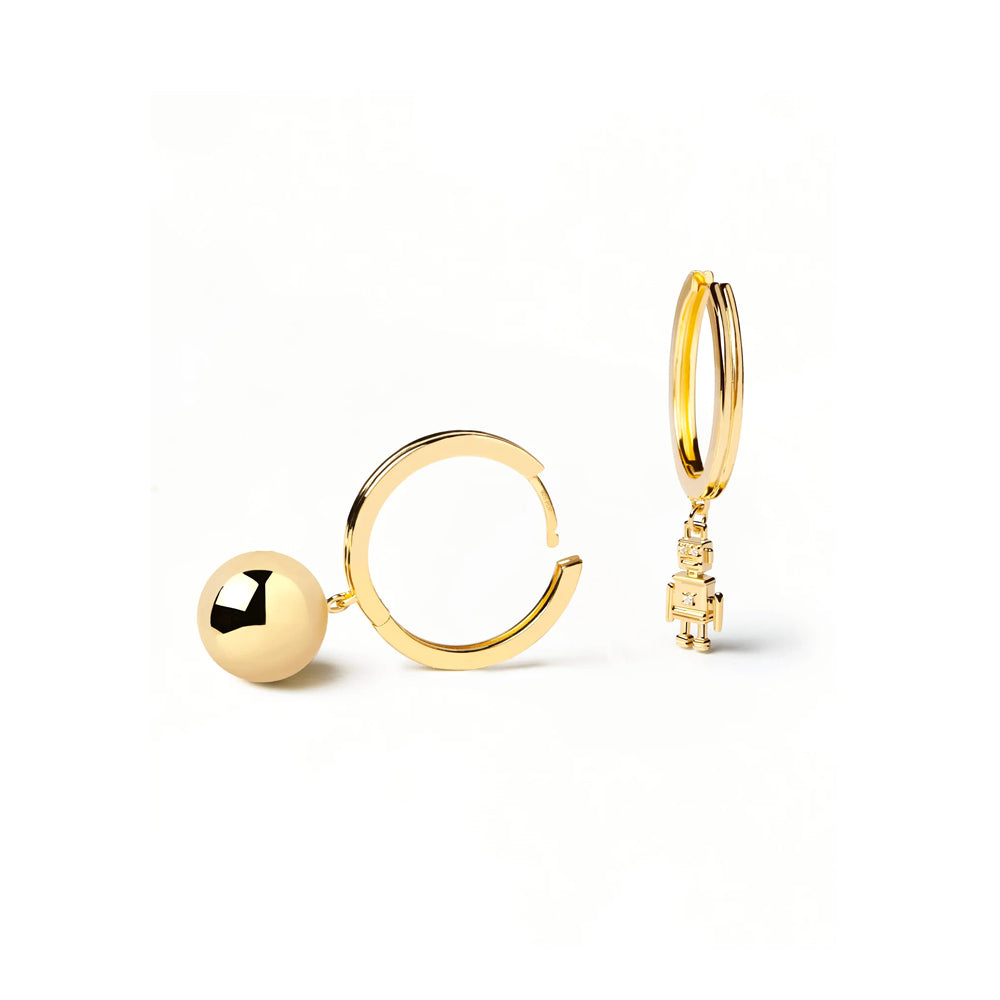 PDPaola Space Age Gold Earrings