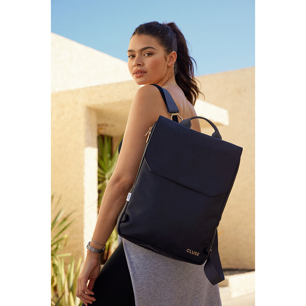 Σακίδιο Πλάτης Cluse Le Réversible Backpack Black Grey Gold