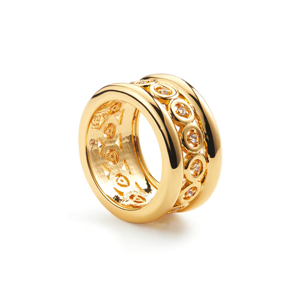 Aleyole The Studio 54 Gold Ring RG4458