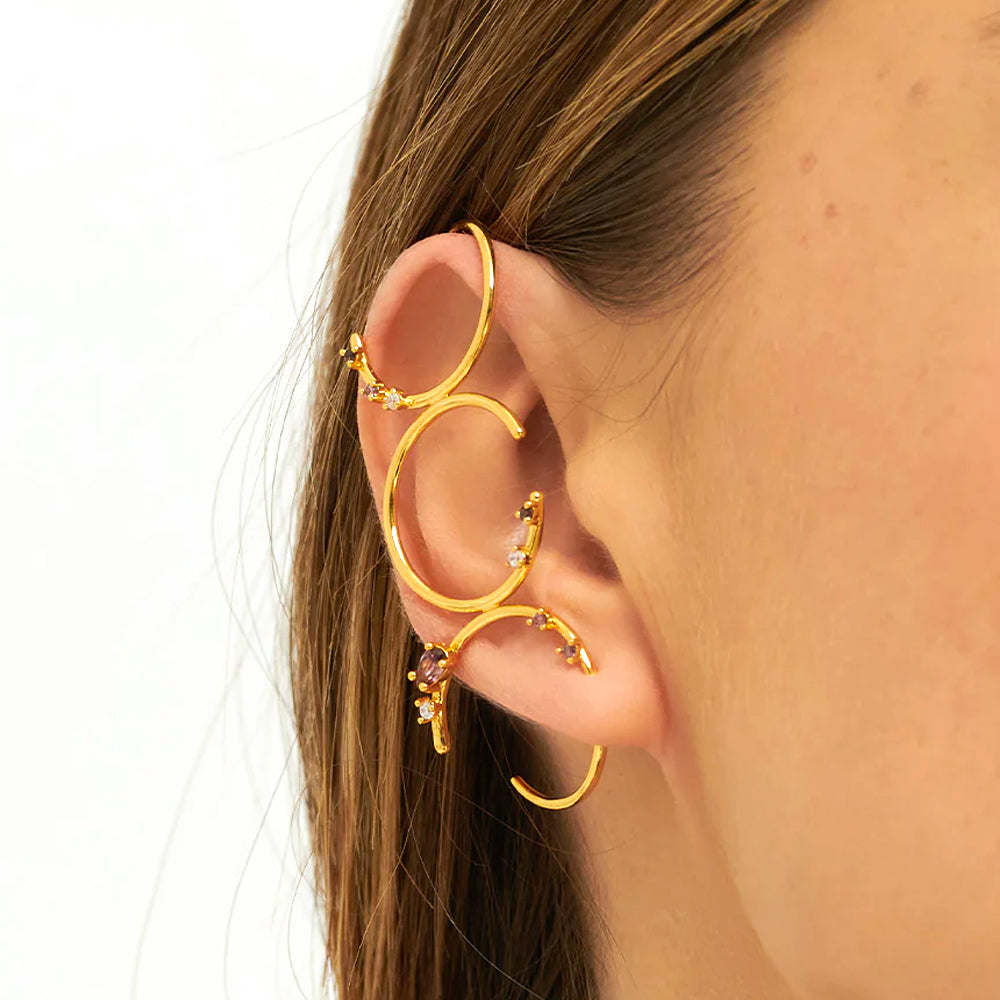 Aleyole Synesthesia Gold Ear Cuff EG4407