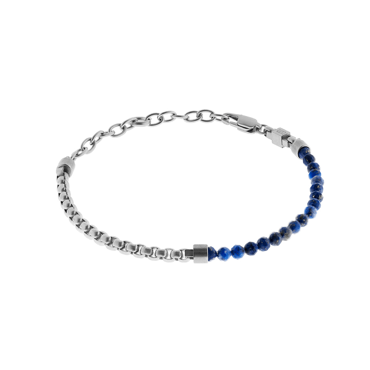 Steel & Barnett Βραχιόλι Strato Beaded Lapis Lazuli B-STR02
