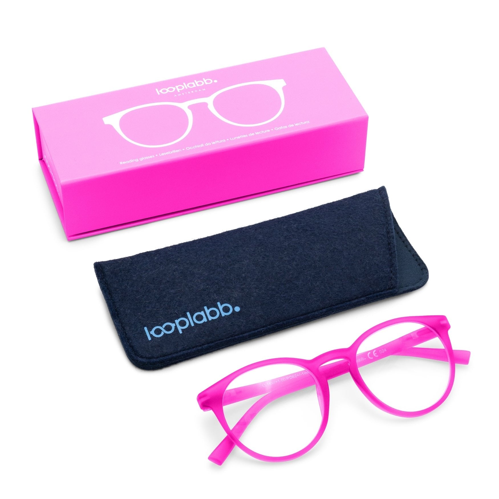 Γυαλιά Πρεσβυωπίας Looplabb Papillon Neon Pink