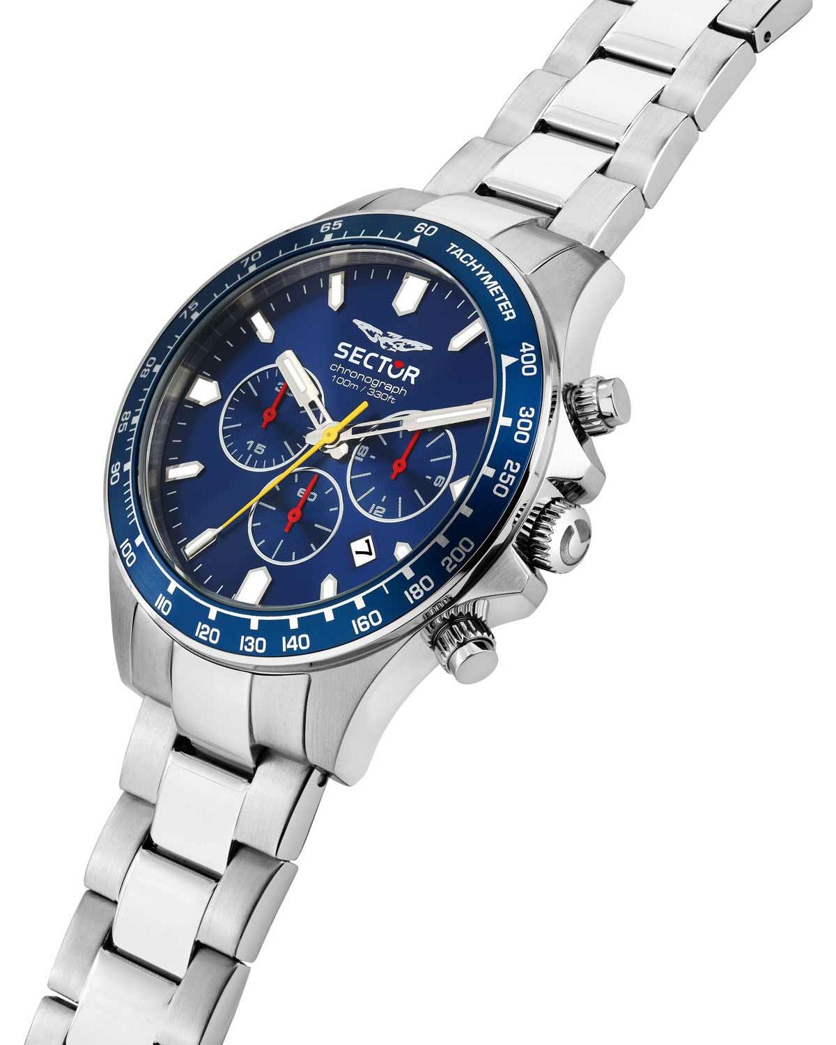 Ρολόι SECTOR 230 Chronograph Silver Stainless Steel Bracelet