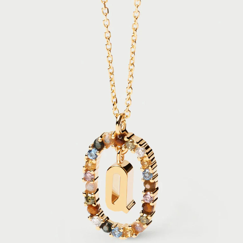 PDPaola Letter Q NECKLACE