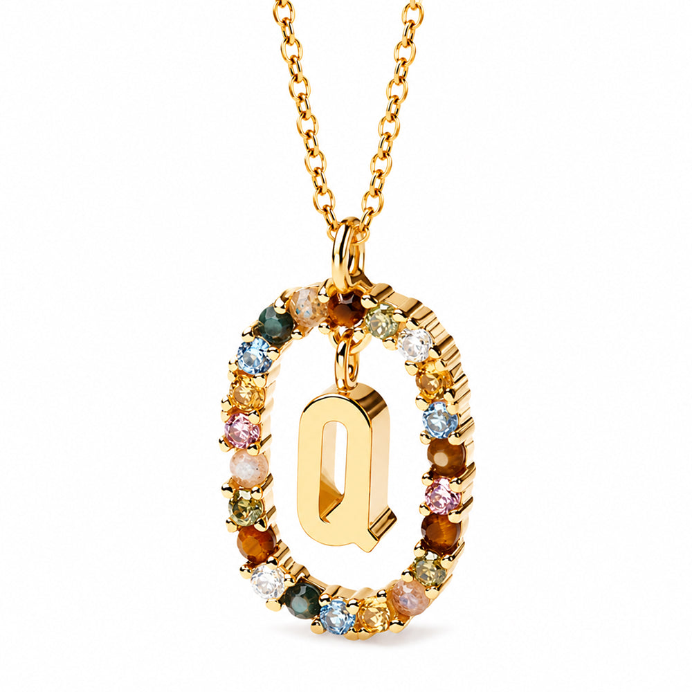 PDPaola Letter Q NECKLACE