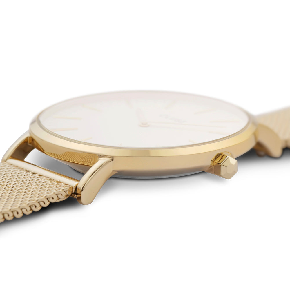 Cluse la bohème mesh gold/white