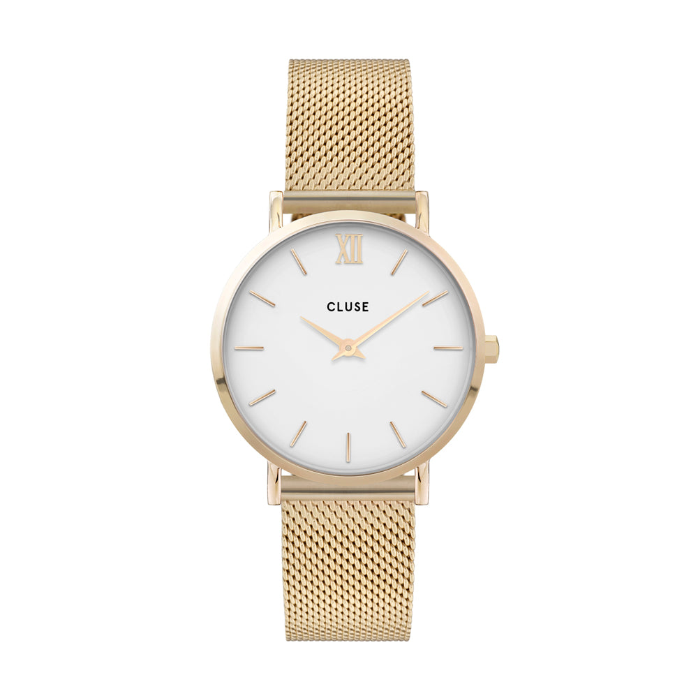 Cluse minuit mesh gold white/gold