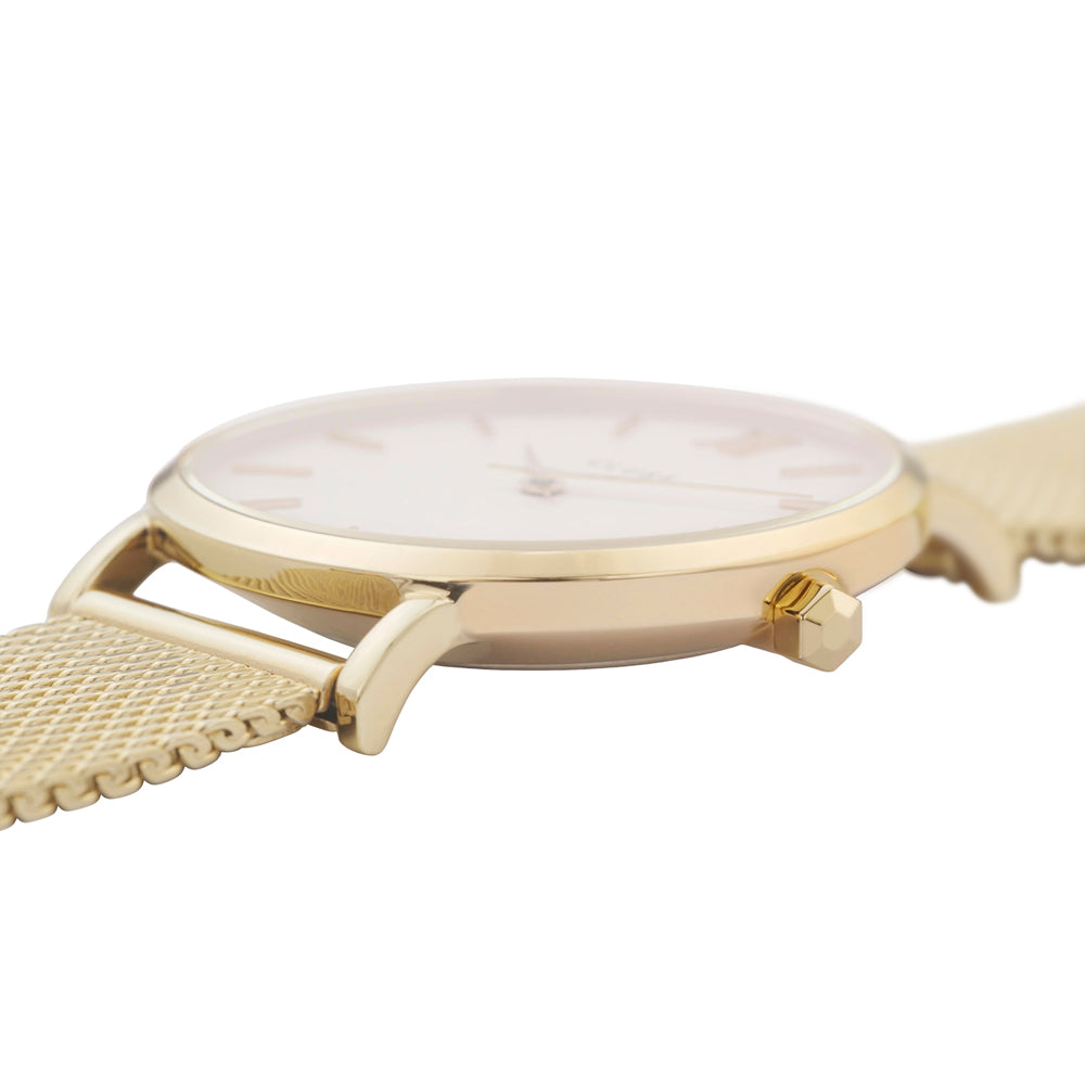 Cluse minuit mesh gold white/gold