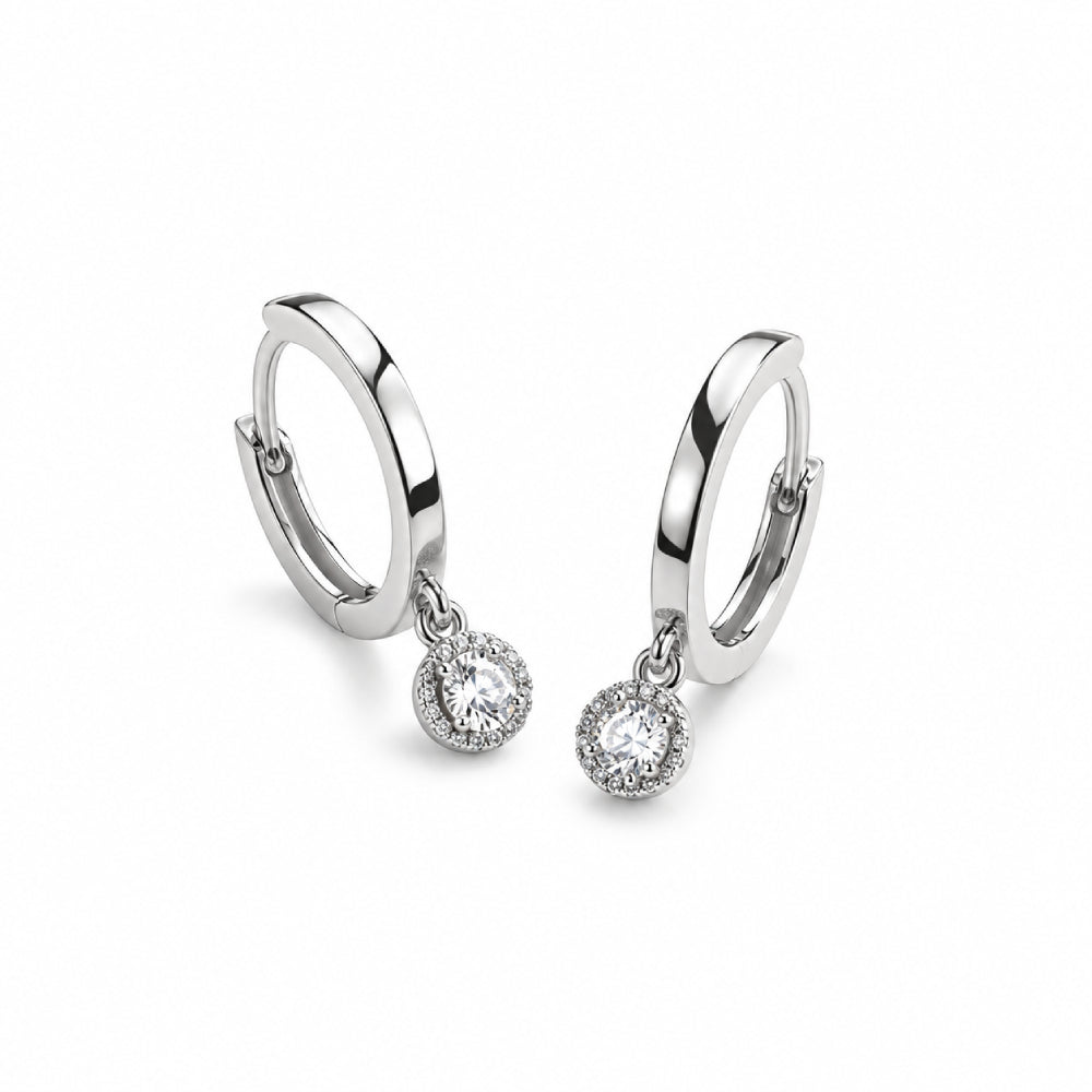 Aleyole Wheel of Time Silver Hoops ES4470