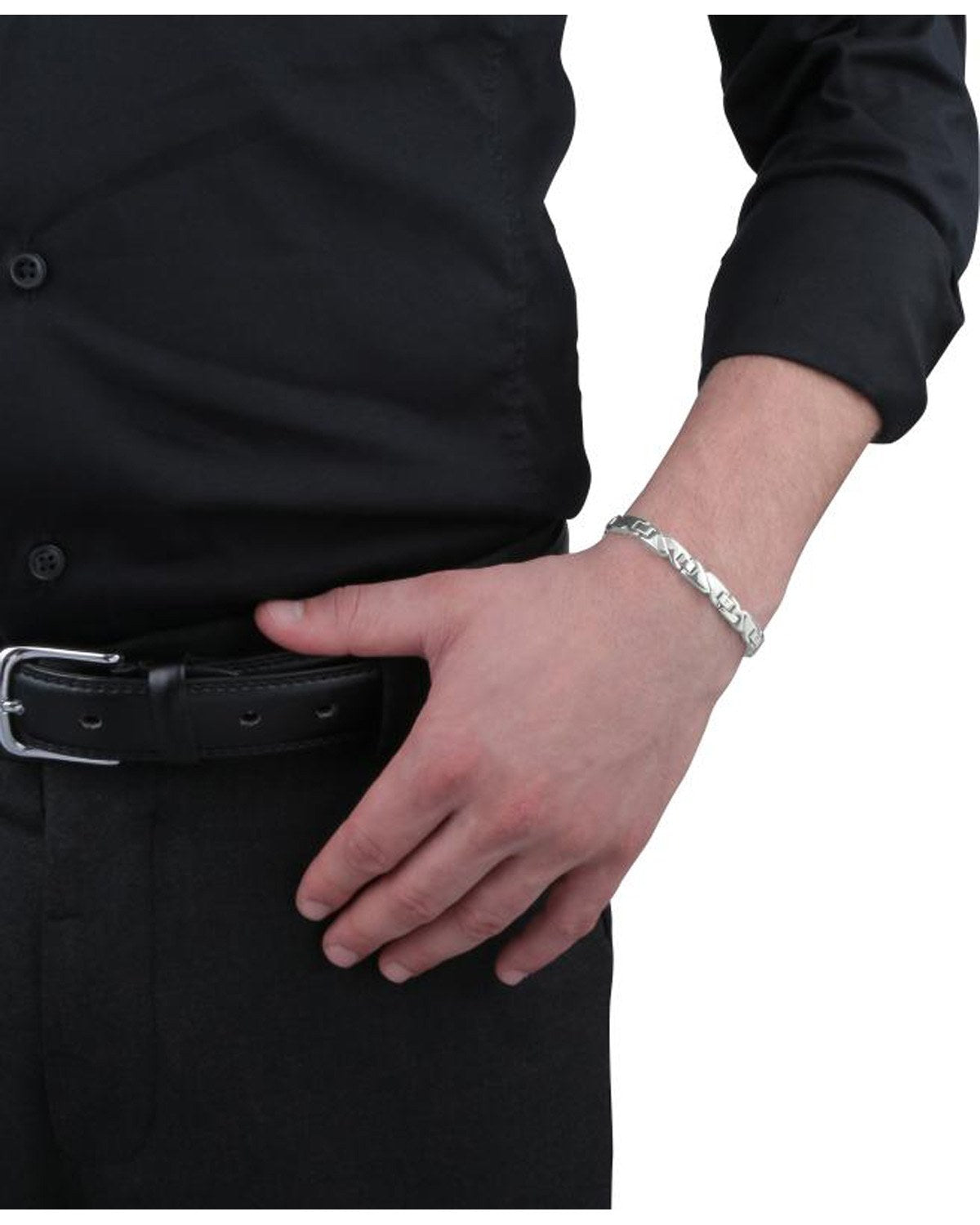 Ανδρικό βραχιόλι από ανοξείδωτο ατσάλι με μαύρο PVD του οίκου SECTOR