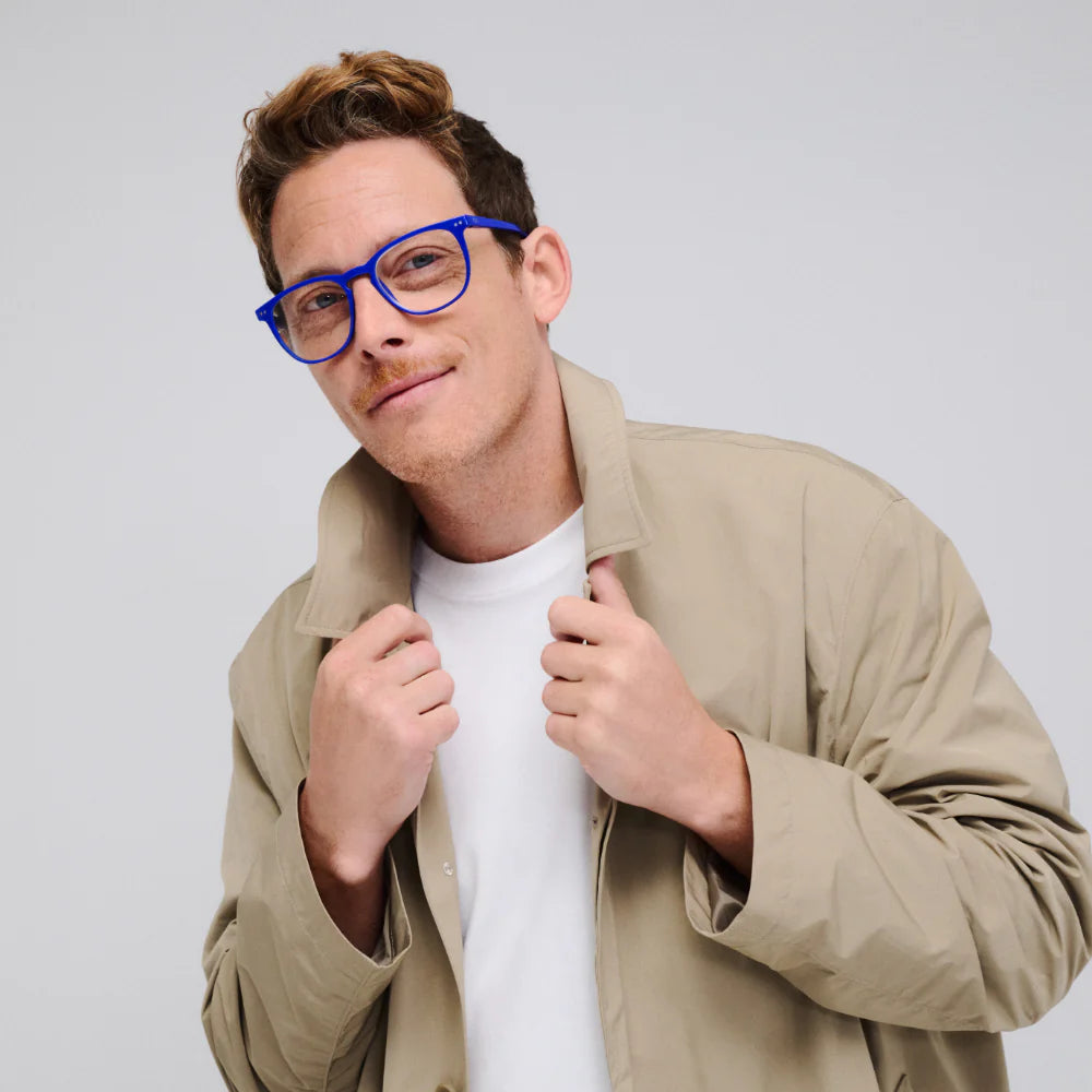 Looplabb The George Yves Blue Reading Glasses