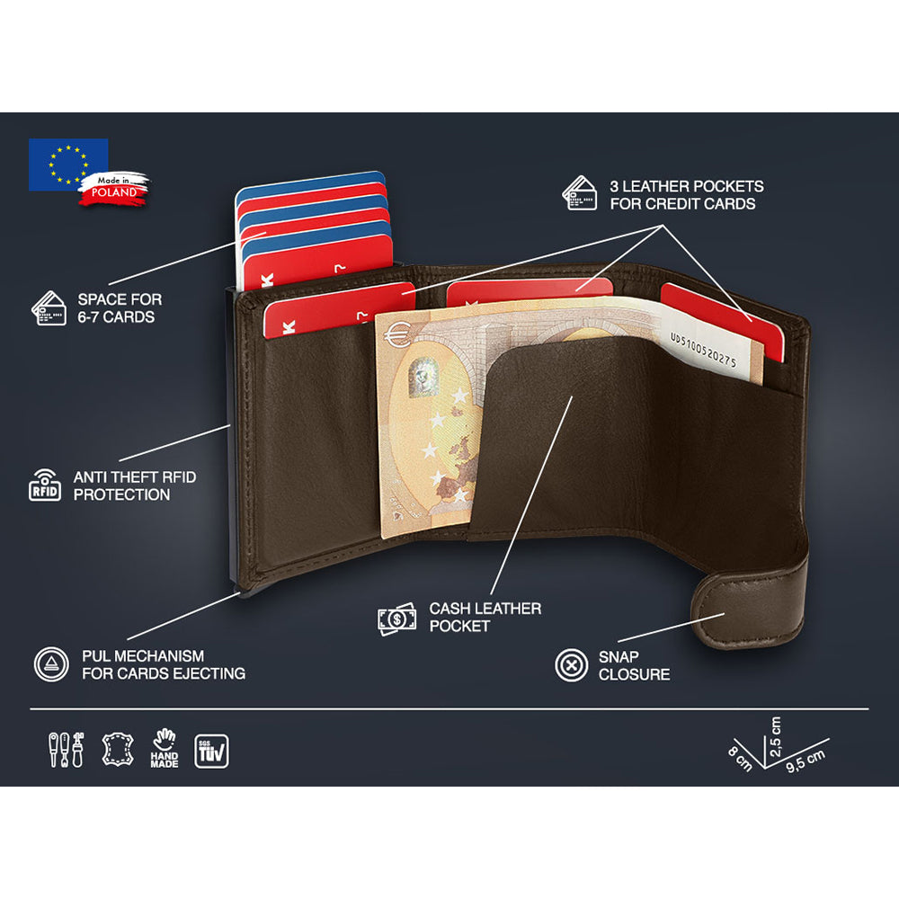 Pularys Oxford Rfid Brown 172513102