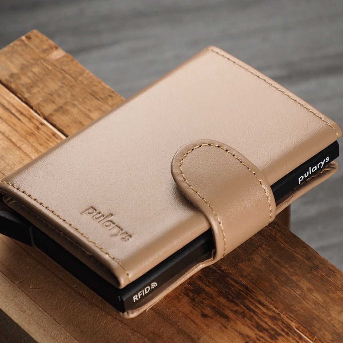 Pularys Sozo Zip Rfid Italia Leather Beige 173113110