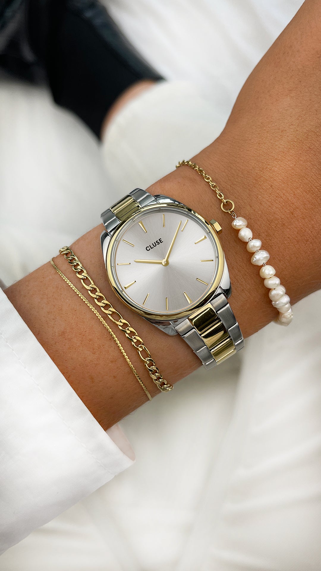 Γυναικείο Ρολόι Cluse Féroce Petite Steel Bicolour