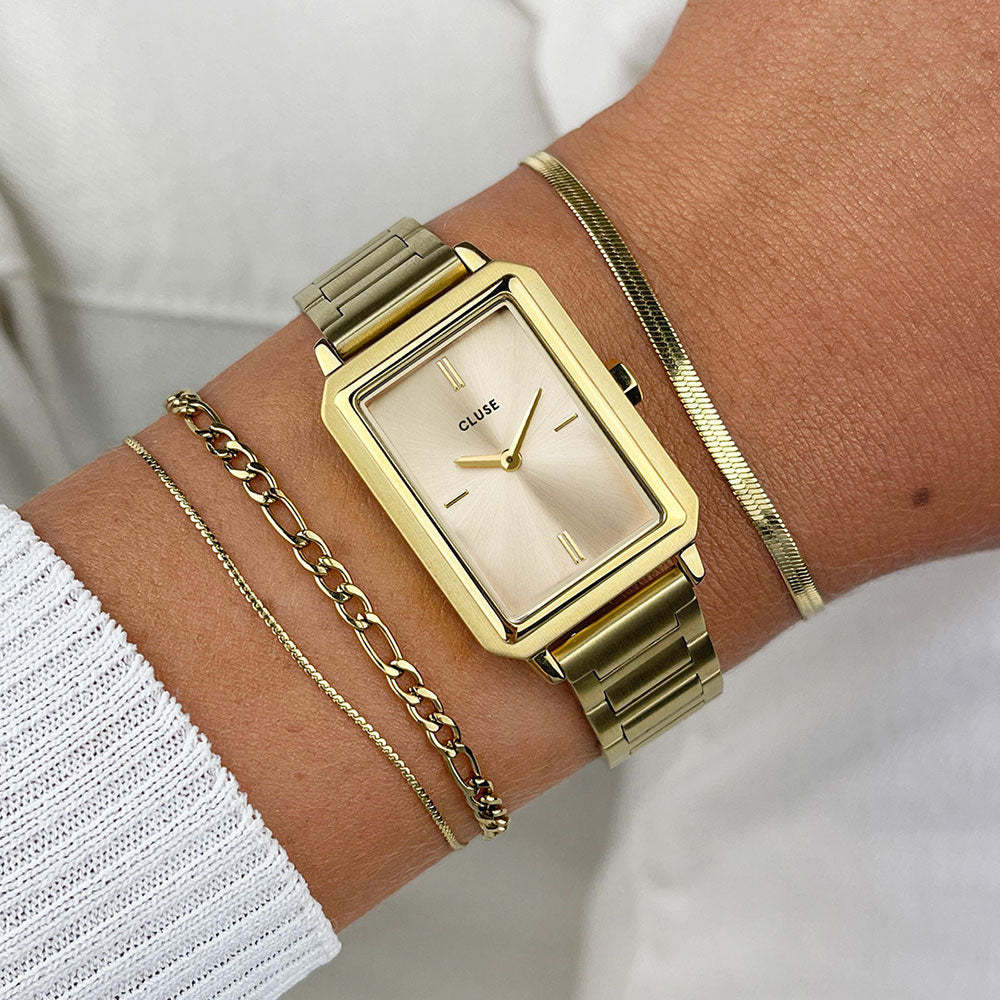 Γυναικείο Ρολόι CLUSE Fluette Steel Full Gold