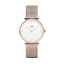 Cluse Triomphe Mesh Rose Gold | White