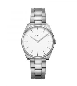 Cluse Féroce Steel White Silver Colour