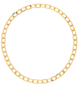 PDPaola Medium Signature Chain Gold Necklace