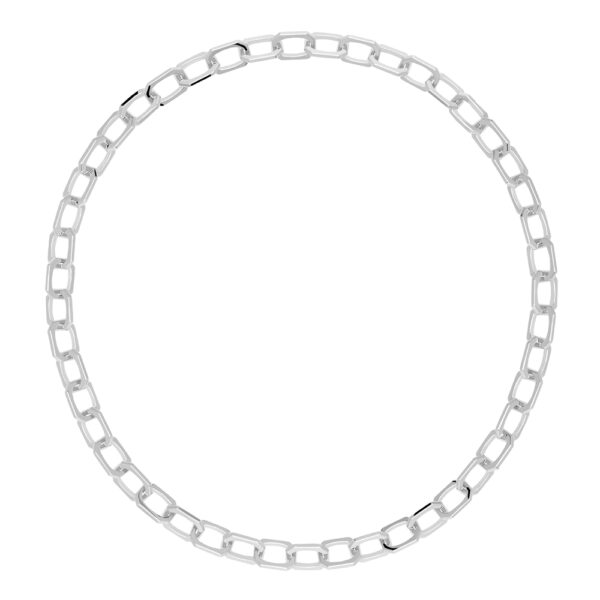 PDPaola Medium Signature Chain Silver Necklace