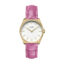 Cluse Féroce Petite Leather Croco Pink Gold Colour