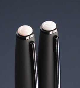 Pularys Opal Stone Black Rollerball Pen set 2 Τεμαχια 177403601