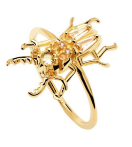 PD Paola Courage Beetle Gold Ring