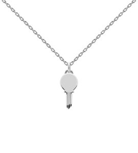 PDPaola Engrave Me Eternum Silver Necklace