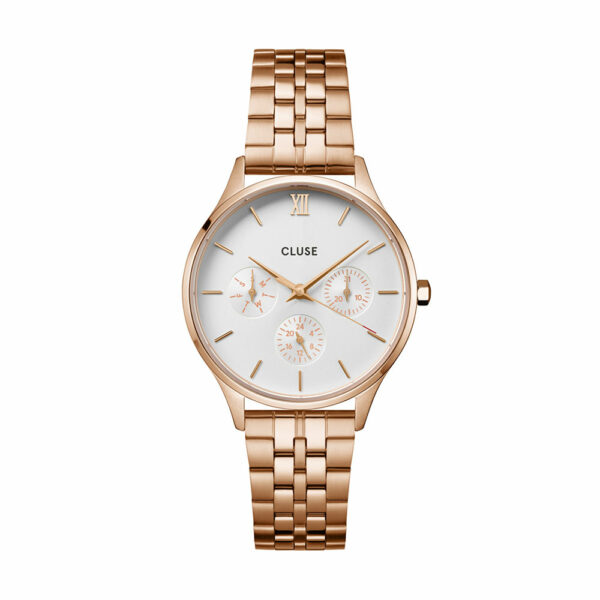 CLUSE Minuit Multifunction Steel Rose Gold Colour