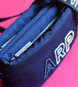 Agatha Ruiz De La Prada Blue Embroidered Flat Shoulder Bag