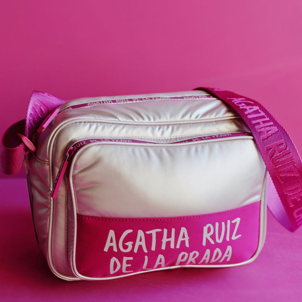 22316R Agatha Ruiz De La Prada Pink Contrast Shoulder Strap