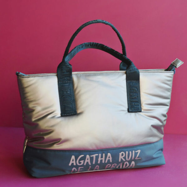Agatha Ruiz De La Prada Silver Contrast Bag