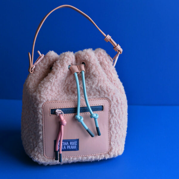 Agatha Ruiz De La Prada Pink Sheepskin Shoulder Bag