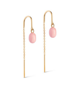 Enamel Earrings Eleanor Light Pink E280GM