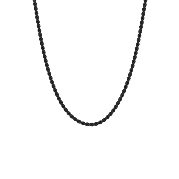 Helix Chain Necklace Black